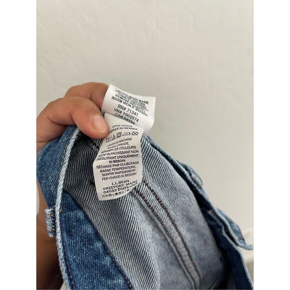 LL BEAN Original Fit Relaxed Jeans Size 12 Petite - Picture 8 of 10